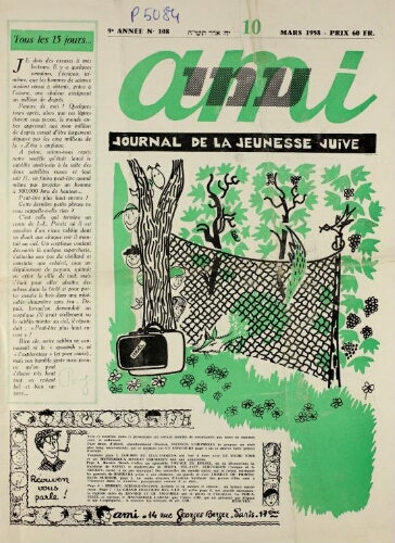 Ami : Mensuel pour la Jeunesse. Vol.09 N°108 (10 mars 1958)